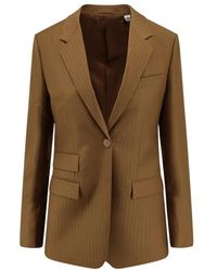 Burberry - Jassen ,Bruin ,Wol Blazer - Lyst