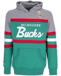 Mitchell & Ness - Hoodies & Sweatvesten ,Veelkleurig ,Katoen Nba Headcoach Hoodie Hardwood Classics - Lyst