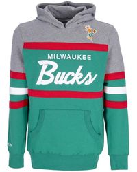 Mitchell & Ness - Hoodies & Sweatvesten ,Veelkleurig ,Katoen Nba Headcoach Hoodie Hardwood Classics - Lyst