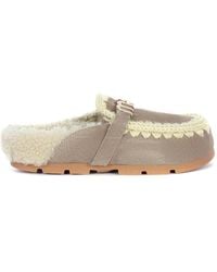 Mou - Schoenen ,Grijs ,Wol Winter Bio Slide - Lyst