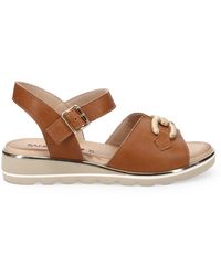 Sangiorgio - Flat Sandals - Lyst