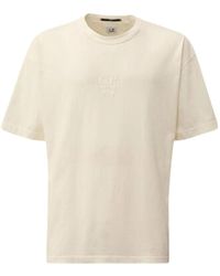 C.P. Company - Boxy logo baumwoll t-shirt - Lyst
