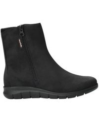 Mephisto - Dunkelblaue nubuk ankle boot - Lyst