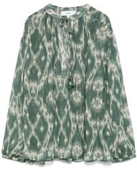 Ba&sh - Bedrukte Khaki Blouse - Lyst