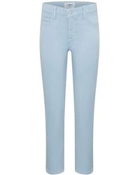 Cambio - Jeans corti piper blu chiaro - Lyst