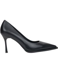 ESTRO - Schoenen ,Zwart ,Leer Zwarte Echte Leren Pumps Met Puntige Neus Voor Vrouwen - Lyst