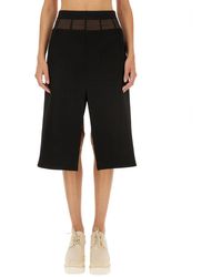 Stella McCartney - Midi-Rok Met Split Aan De Voorkant - Lyst
