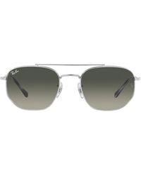 Ray-Ban - Rb 3707 occhiali da sole in metallo argento per uomo - Lyst