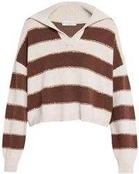 Brunello Cucinelli - Strickware Mit V-Ausschnitt - Lyst