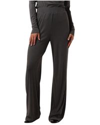 Studio Amaya - Broeken ,Grijs ,Wide Leg Noa Broek - Lyst