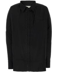 Y. Project - Overhemden ,Zwart ,Oversized Zwarte Poplin Shirt - Lyst