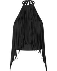 Pinko - Tops ,Zwart ,Nylon Cerea Top - Lyst