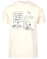 Roy Rogers - R peanuts print baumwoll t-shirt - Lyst