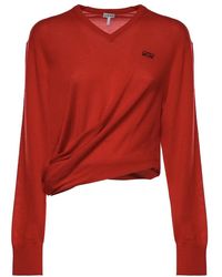 Loewe - V-Neck Knitwear - Lyst