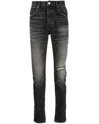 Purple Brand - Schwarze dirty fade jeans,schwarze jeans - stilvolles modell - Lyst