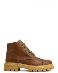 Tod's - Schoenen ,Bruin ,Leer Bootie - Lyst