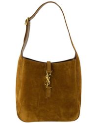 Saint Laurent - Elegante Suede Kleine Schoudertas - Lyst