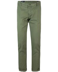 Mason's - Broeken ,Groen ,Katoen Groene Katoen Elastaan Broek - Lyst