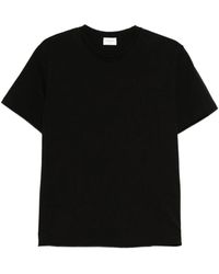 Saint Laurent - Schwarzes Rundhals-T-Shirt 100% Baumwolle - Lyst