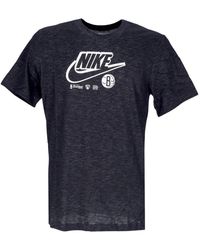 Nike - Fitness ,Zwart ,Katoen Dri-Fit Essential Logo Tee - Lyst