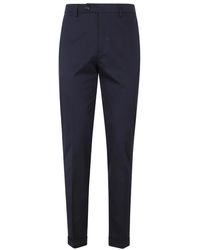 Berwich - Broeken ,Blauw ,Katoen Yretro Lange Broek - Lyst