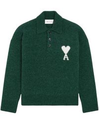 Ami Paris - Ami De Coeur Polo Pullover - Lyst