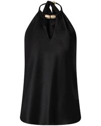 Pinko - Tops ,Zwart ,Polyester Briscola Top - Lyst