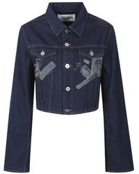 Jean Paul Gaultier - Trompe-L'Œil Denim Jacket - Lyst