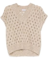 Brunello Cucinelli - V-Neck Knitwear - Lyst