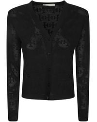 Tory Burch - Truien & Vesten ,Zwart ,Zwarte Trui Aw 25 Elegante Stijl - Lyst