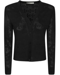 Tory Burch - Truien & Vesten ,Zwart ,Zwarte Trui Aw 25 Elegante Stijl - Lyst