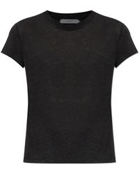 IRO - Tops ,Zwart ,Leer Third T-Shirt - Lyst