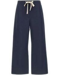 Max Mara - Broeken ,Blauw ,Katoen Argento Pants - Lyst