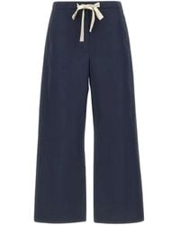 Max Mara - Broeken ,Blauw ,Katoen Argento Pants - Lyst