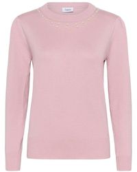 Saint Tropez - Roze Nectar Pullover Met Mooie Kralen - Lyst