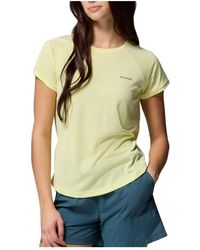 Columbia - Fitness ,Geel ,T-Shirts - Lyst