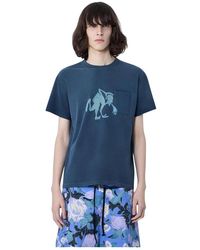 ERL - Tops ,Blauw ,Katoen Puke T-Shirt - Lyst
