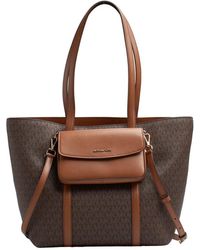 Michael Kors - 2-In-1 Tote Bag Jet Set Travel Large Set Handbag And Shoulder Bag 35S6Gtvt3B - Lyst