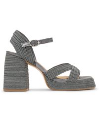 Castañer - Schoenen ,Grijs ,Leer Valle Sandal - Lyst