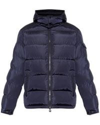Moncler - Jassen ,Blauw ,Leer Puffer Jacket Maya - Lyst