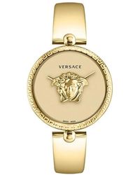 Versace - Gold palazzo edelstahl uhr - Lyst