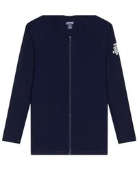Vilebrequin - Hoodies & Sweatvesten ,Blauw ,Leer Flynn-Z Lange Mouw Rashguard Met Rits - Lyst