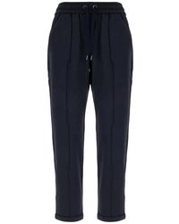 Brunello Cucinelli - Track Broeken Met Monili - Lyst