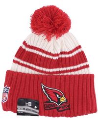 KTZ - Accessoires ,Rood ,Arizona Cardinals Pom Pom Beanie Hat - Lyst