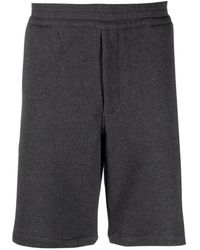 McQueen - Donkergrijze Selvedge Tape Casual Shorts - Lyst