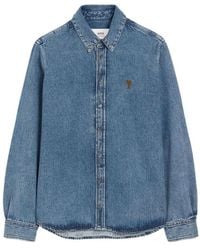 Ami Paris - Denim Shirts - Lyst