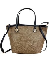 Borbonese - Tassen ,Leer Flight Borsa Shopping S - Lyst