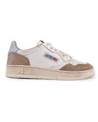 Autry - Weiße Leder-Sneaker Mit Niedrigem Schaft - Lyst