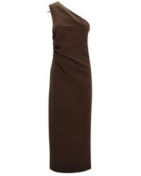 P.A.R.O.S.H. - P.A.R.O..H. ,Kleedjes ,Bruin ,Maxi Jurken - Lyst