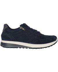 Ara - Weit geschnittener schnür-zip-sneaker - blau,weit geschnittener schnür-zip-sneaker - braun - Lyst